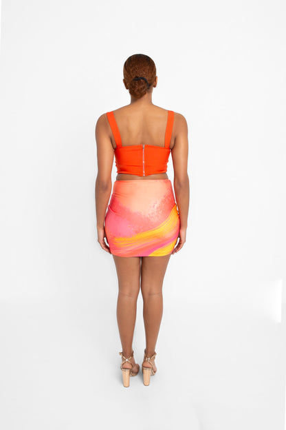 Sunset Serena Mini Skirt